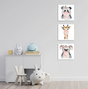 Wallity FAH10 Cuadros Decorativos sobre Lienzo Multicolor (Set de 3)